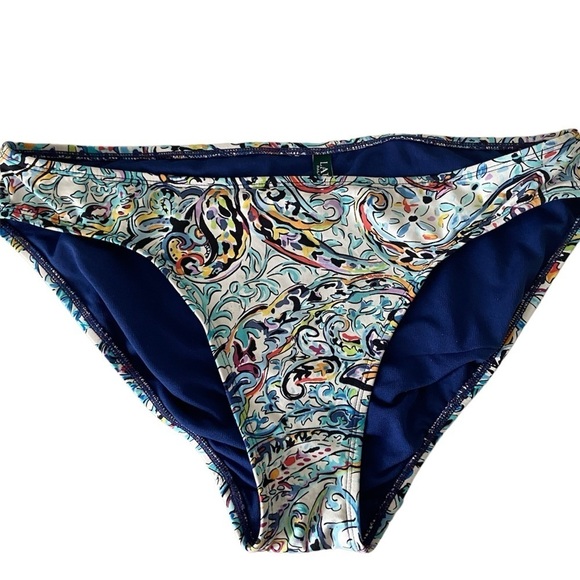 Lauren Ralph Lauren Mystic Paisley bikini swim bottoms size 10 multicolored - Picture 1 of 2